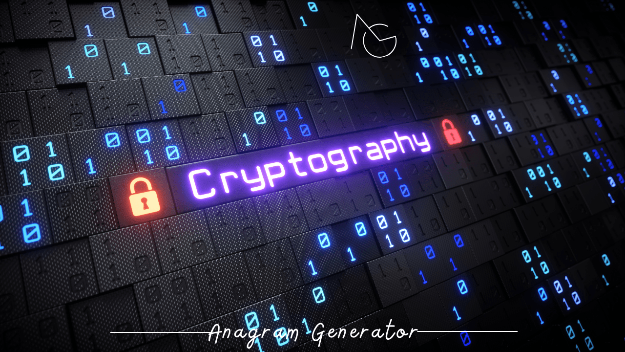 Cryptography and Anagrams - Conceptual Illustration of Encryption Techniques Using Anagrams.